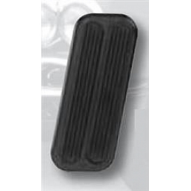 Lokar Performance Accelerator Pedal Pad - Aluminum With Rubber Pad Black - XBAG6158