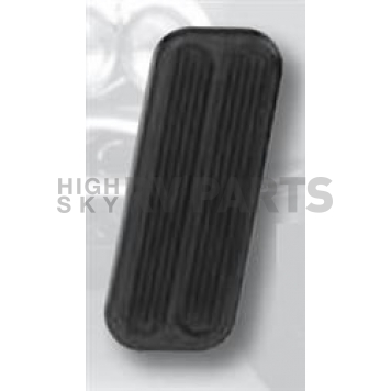 Lokar Performance Accelerator Pedal Pad - Aluminum With Rubber Pad Black - XBAG6158