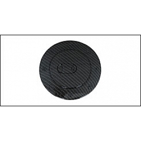 Paramount Automotive Fuel Door Cover -  Carbon Fiber ABS Plastic - 662801CF