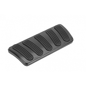 Lokar Performance Brake Pedal Pad - Aluminum With Rubber Insert Black - XBAG6166