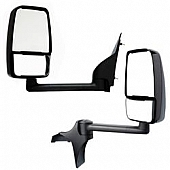 Velvac Exterior Mirror Manual Rectangular Black - 718733