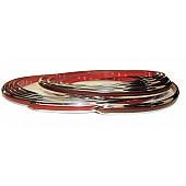 Cowles Products Side Molding - Maroon With Silver Trim PVC Plastic Matte With Chrome Plated Trim - 2553006