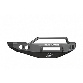 Road Armor Bumper Stealth Pre-Runner 1-Piece Design Steel Black - 40804BNW