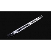 Romik USA Running Board Silver Anodized Aluminum Stationary - 62373418