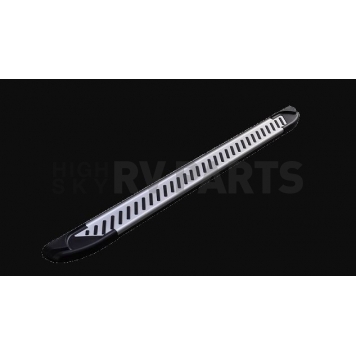 Romik USA Running Board Silver Anodized Aluminum Stationary - 62373418