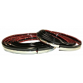 Cowles Products Side Molding - Black And Silver PVC Plastic Chrome Plated - 33764