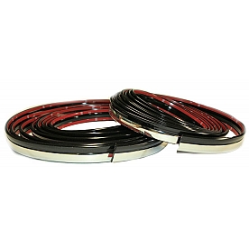 Cowles Products Side Molding - Black And Silver PVC Plastic Chrome Plated - 33764