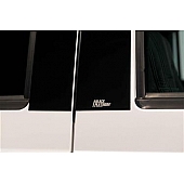 Putco Body Pillar Cover - Polished Stainless Steel Black Set of 6 - 402671BP
