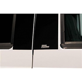 Putco Body Pillar Cover - Polished Stainless Steel Black Set of 6 - 402671BP
