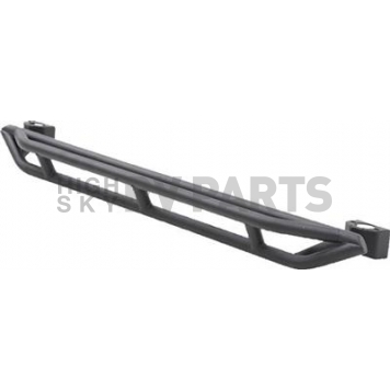 Smittybilt Rocker Panel Guard - Round Tube Steel Black Textured Powder Coated - 76634