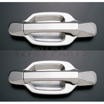 All Sales Exterior Door Handle -  Chrome Plated Aluminum Set Of 2 - 932C