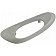 Help! By Dorman Interior Door Handle Bezel - Gray Plastic - 90134