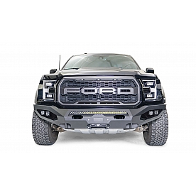 Fab Fours Bumper Vengeance 1-Piece Design Steel Black - FF17X43511