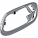 Help! By Dorman Interior Door Handle Bezel - Silver Plastic - 91188