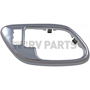 Help! By Dorman Interior Door Handle Bezel - Silver Plastic - 91189