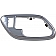Help! By Dorman Interior Door Handle Bezel - Silver Plastic - 91189