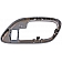 Help! By Dorman Interior Door Handle Bezel - Silver Plastic - 91189