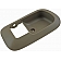 Help! By Dorman Interior Door Handle Bezel - Beige Plastic - 91298