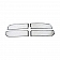 Coast To Coast Grille Insert - Chrome Plated ABS Plastic - GI429