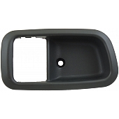 Help! By Dorman Interior Door Handle Bezel - Dark Gray Plastic - 91356