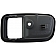 Help! By Dorman Interior Door Handle Bezel - Dark Gray Plastic - 91356