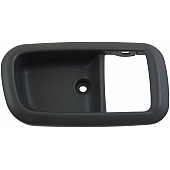 Help! By Dorman Interior Door Handle Bezel - Dark Gray Plastic - 91358