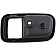 Help! By Dorman Interior Door Handle Bezel - Dark Gray Plastic - 91358