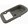 Help! By Dorman Interior Door Handle Bezel - Charcoal Plastic - 91360