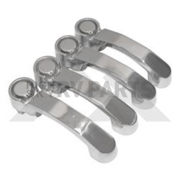 Crown Automotive Exterior Door Handle - Polished Silver Stainless Steel Set Of 4 - RT34005