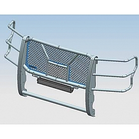 Black Horse Offroad Grille Guard 2-1/4 Inch Black Powder Coated Steel - RUFOF217B