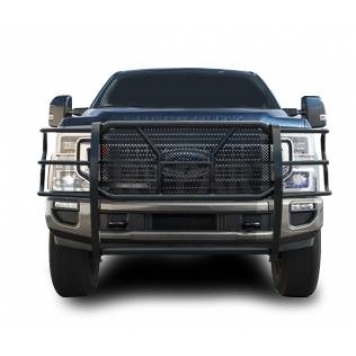 Black Horse Offroad Grille Guard 2-1/4 Inch Black Powder Coated Steel - RUFOF217B-6