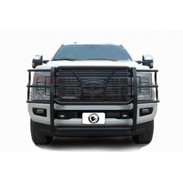 Black Horse Offroad Grille Guard 2-1/4 Inch Black Powder Coated Steel - RUFOF217B-7