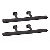 Warrior Products Nerf Bar 2 Inch X 4 Inch Black Powder Coated Steel - 7451