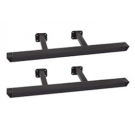 Warrior Products Nerf Bar 2 Inch X 4 Inch Black Powder Coated Steel - 7451