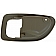 Help! By Dorman Interior Door Handle Bezel - Beige Plastic - 93098