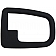 Help! By Dorman Interior Door Handle Bezel - Textured Black Plastic - 95116