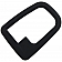 Help! By Dorman Interior Door Handle Bezel - Textured Black Plastic - 95116