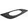 Help! By Dorman Interior Door Handle Bezel - Black Plastic - 96458