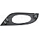 Help! By Dorman Interior Door Handle Bezel - Black Plastic - 96458