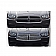 Coast To Coast Grille Insert - Chrome Plated ABS Plastic - GI432