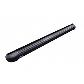 Romik USA Running Board Black Anodized Aluminum Stationary - 21344419