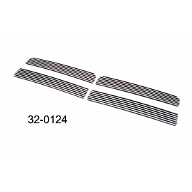 Paramount Automotive Grille Insert - Polished Aluminum 4 Millimeter Horizontal Style - 320124