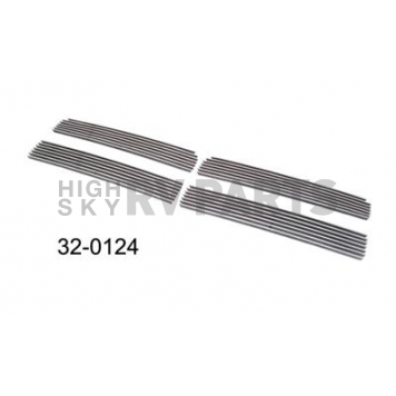 Paramount Automotive Grille Insert - Polished Aluminum 4 Millimeter Horizontal Style - 320124