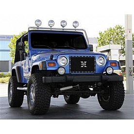 T-Rex Truck Products Grille Insert - Mesh Rectangular Black Powder Coated Steel - 6714901