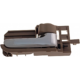 Help! By Dorman Interior Door Handle - Plastic Brown Housing With Silver Lever And Brown Knob Single - 83943