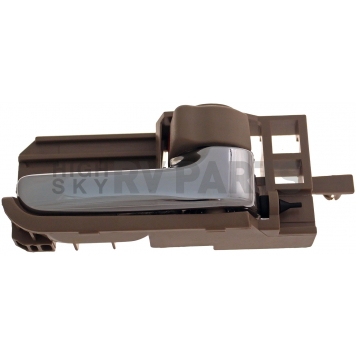 Help! By Dorman Interior Door Handle - Plastic Brown Housing With Silver Lever And Brown Knob Single - 83943