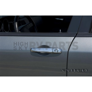 Putco Exterior Door Handle Cover - Silver ABS Plastic Chrome Plated - 402129-2