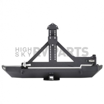 Smittybilt Spare Tire Carrier Smittybilt XRC Bumper Mount Cold Rolled Steel Black - 76654