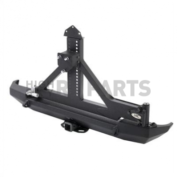 Smittybilt Spare Tire Carrier Smittybilt XRC Bumper Mount Cold Rolled Steel Black - 76654-1