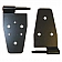 Smittybilt Door Hinge - Half Door Steel Black - 7641